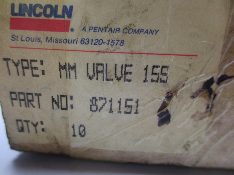 LINCOLN 871151 (BOX OF 10) NSMP