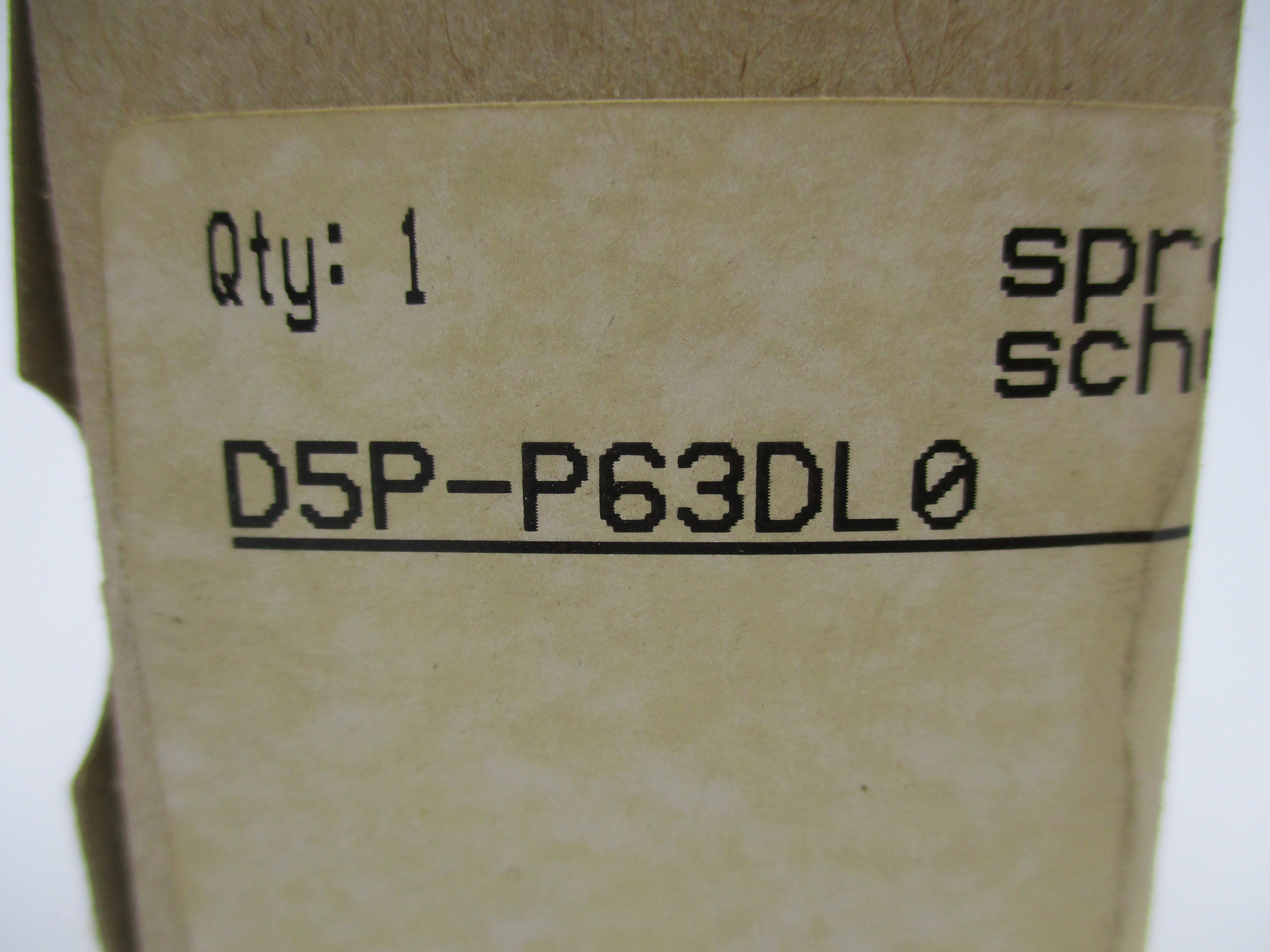 SPRECHER+SCHUH D5P-P63 DL0 NSMP