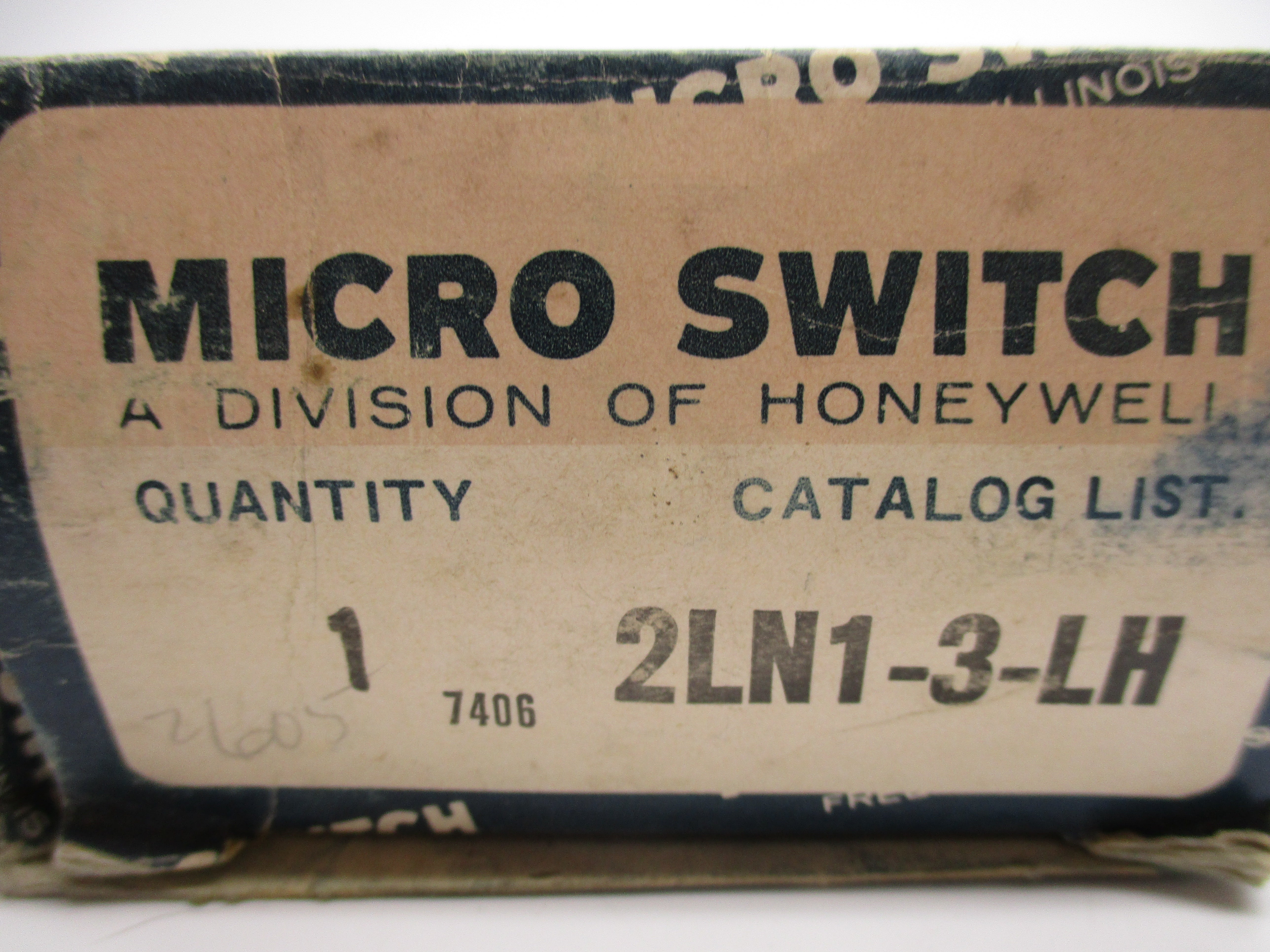 MICRO SWITCH 2LN1-3-LH NSMP