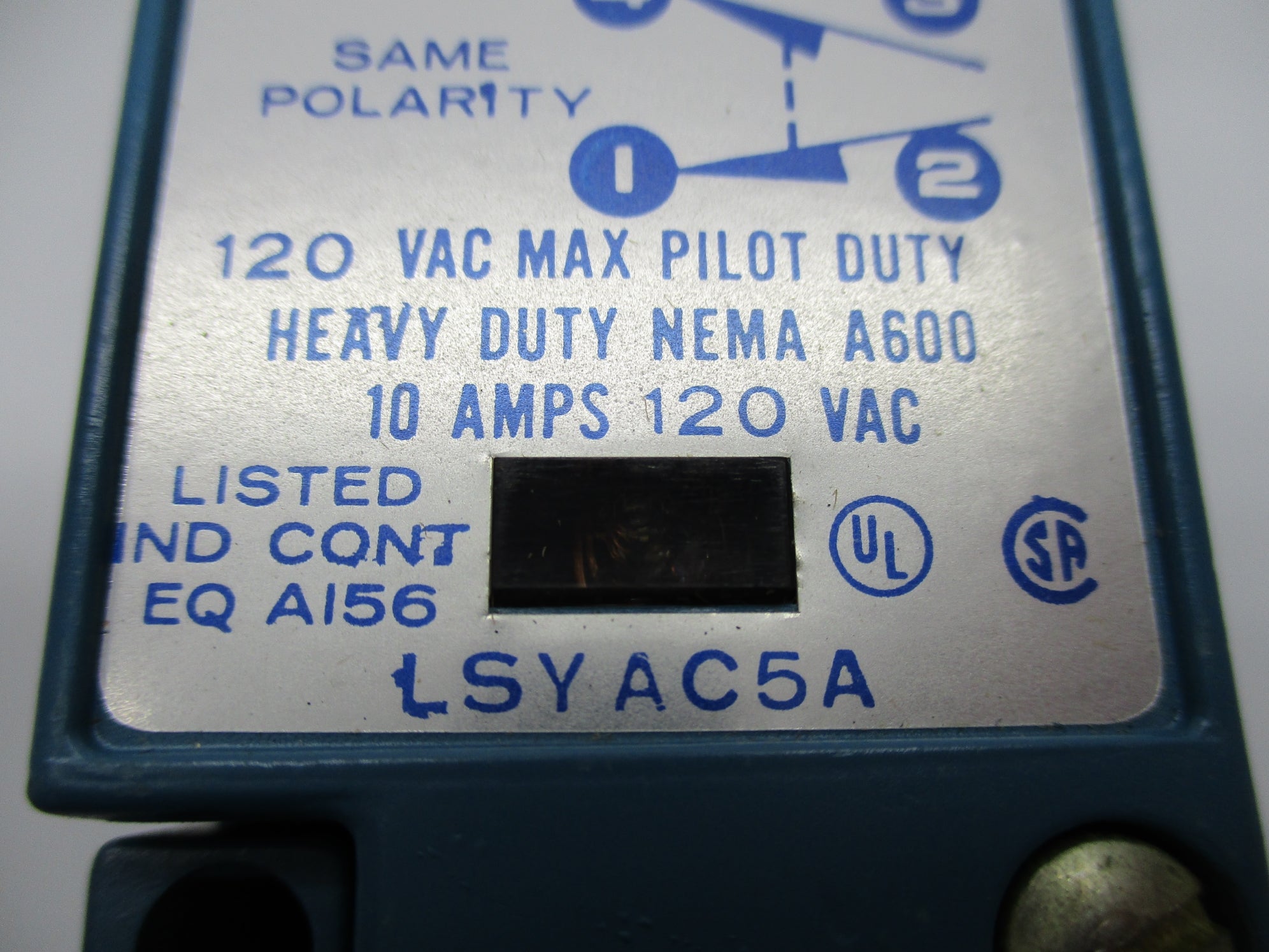 MICROSWITCH LSYAC5A NSNP