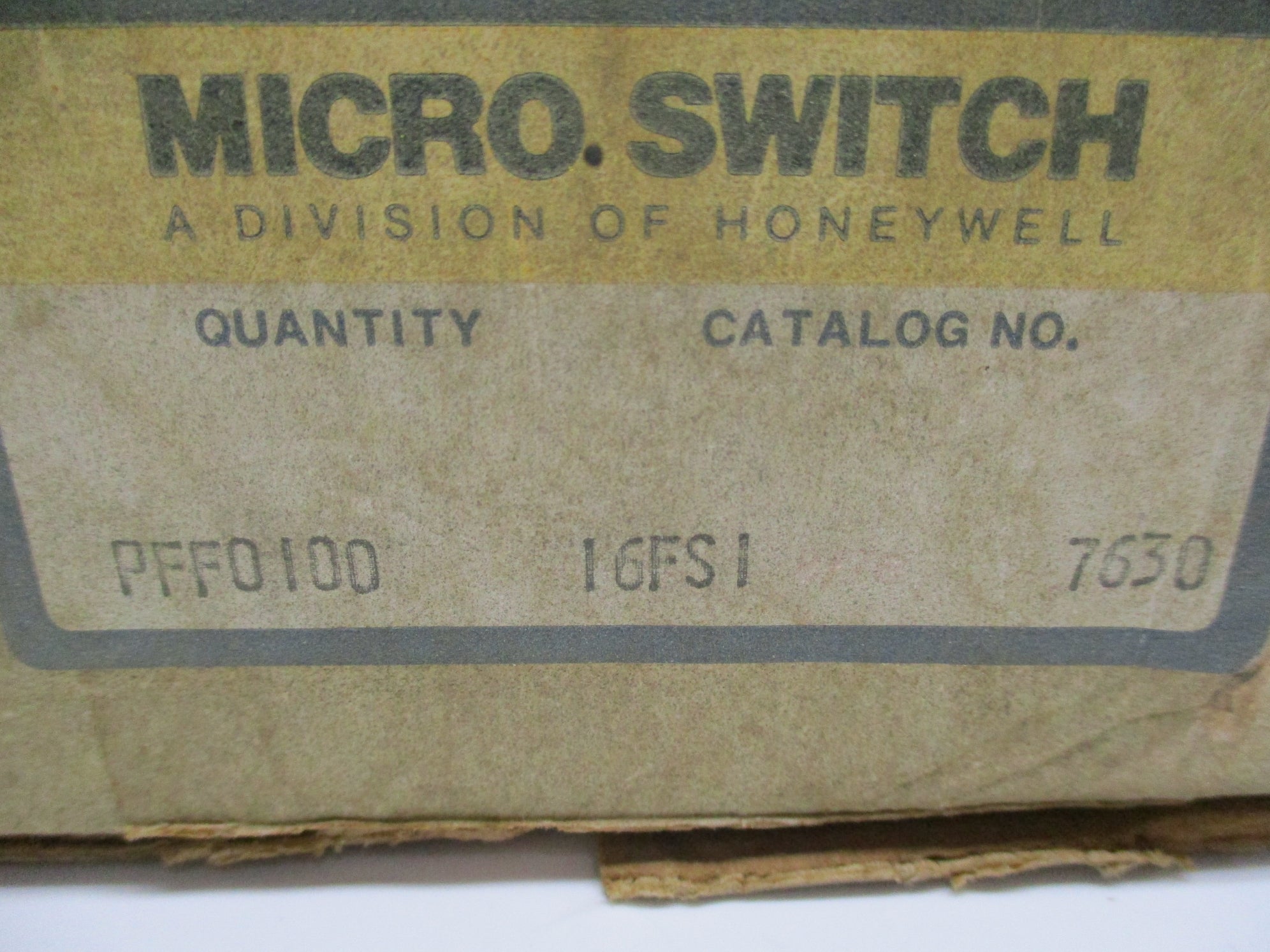 MICRO SWITCH PFF0100 16FSI NSMP