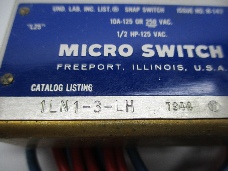 MICRO SWITCH 1LN1-3-LH NSNP