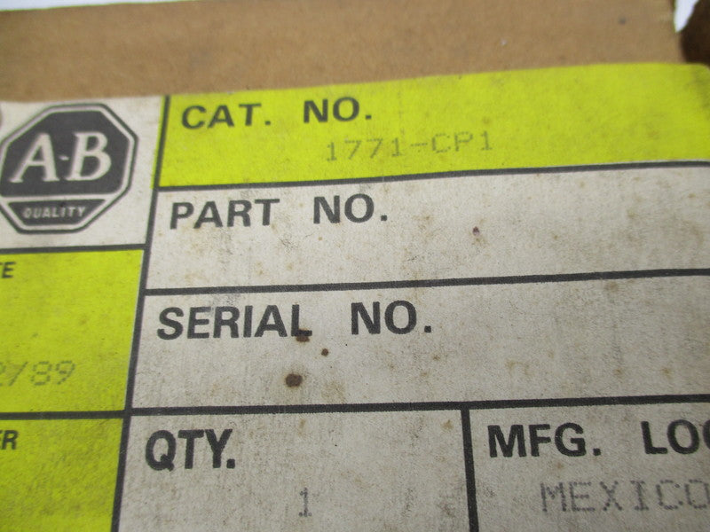 ALLEN BRADLEY 1771-CP1 (BR/YL) NSMP
