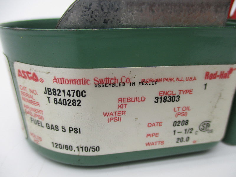 ASCO JB821470C 120/60 110/50 NSNP