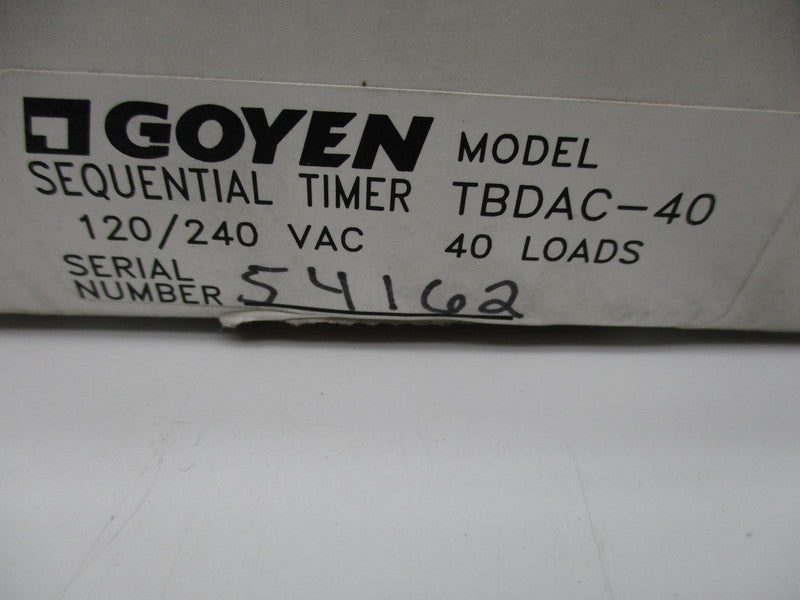 GOYEN TBDAC-40 NSMP