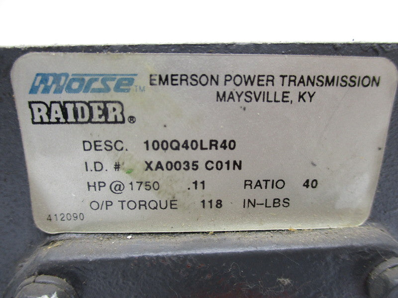 MORSE 100Q40LR40 (AS PICTURED) NSMP