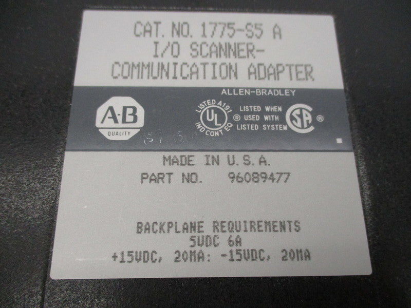 ALLEN BRADLEY 1775-S5 SER. A NSMP