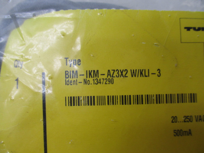 TURCK BIM-IKM-AZ3X2-W/KLI-3 * NEW IN FACTORY BAG *