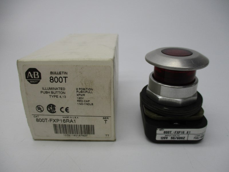 ALLEN BRADLEY 800T-FXP16RA1 SER. T (AS PICTURED) NSMP
