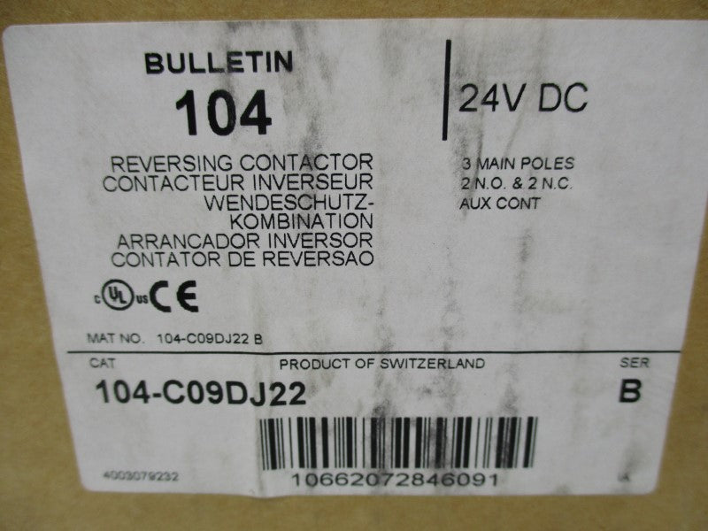 ALLEN BRADLEY 104-C09DJ22 NSMP