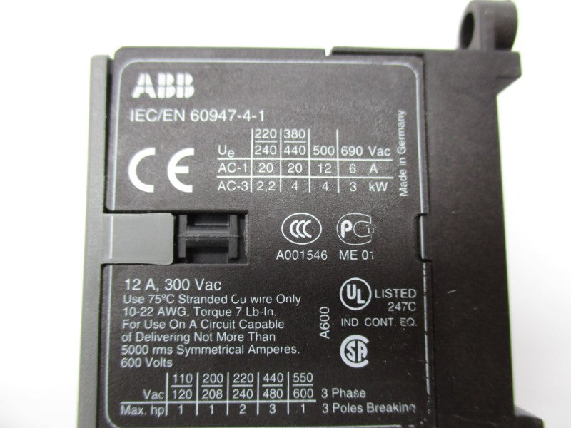 ABB B6-30-10 220/240VAC NSNP