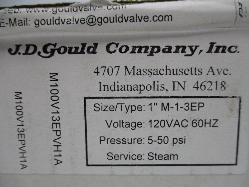 J.D GOULD COMPANY M-1-3EP 1" NSMP