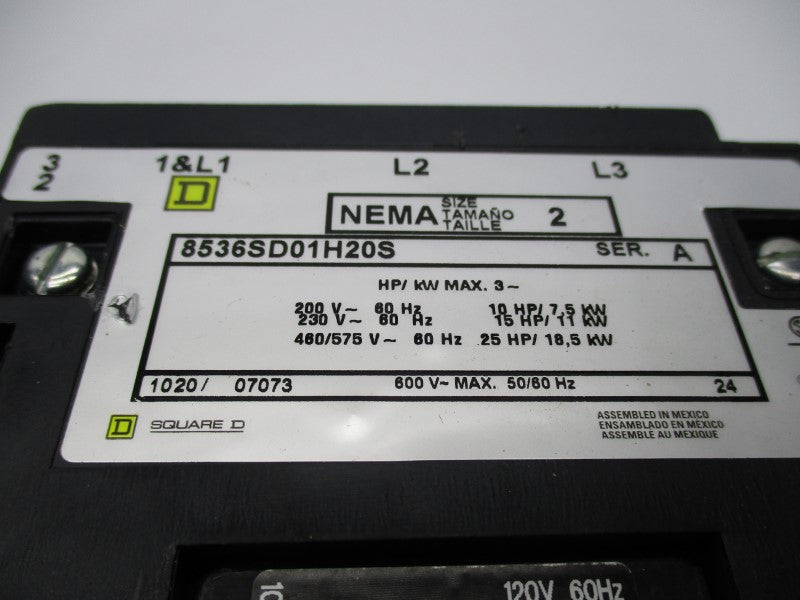 SQUARE D 8536SDO1H205 SER. A NSNP