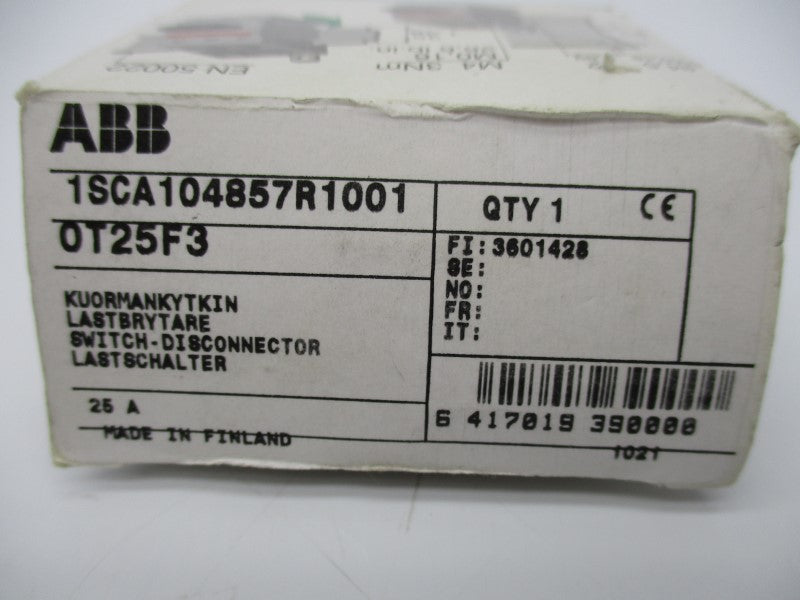 ABB OT25F3 1SCA104857R1001 NSMP
