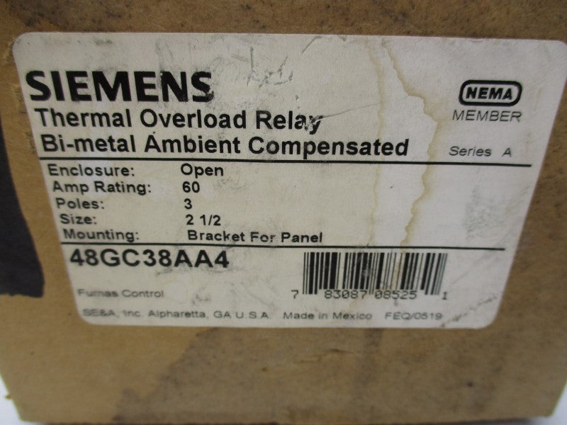 SIEMENS 48GC38AA4 60A 600VAC NSMP
