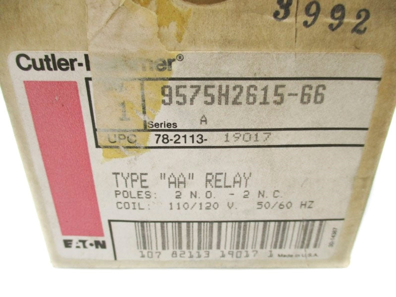 CUTLER HAMMER 9575H2615-66 SER. A 110/120V 12A NSMP