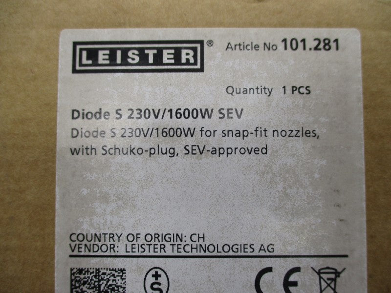 LEISTER 101.281 DIODE S 230V/1600W SEV NSMP