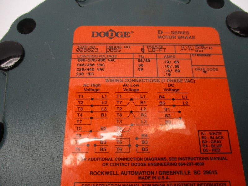 DODGE 025623 DBSC-6 230/460VAC NSMP