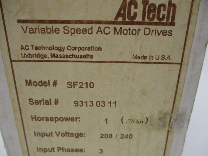 AC TECH SF210 NSMP