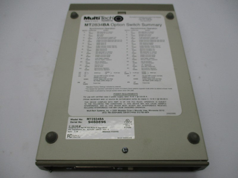 MULTRITECH MT2834BA NSMP