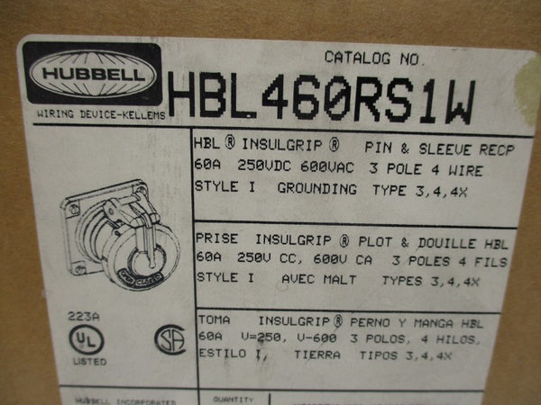 HUBBELL HBL460RS1W NSMP