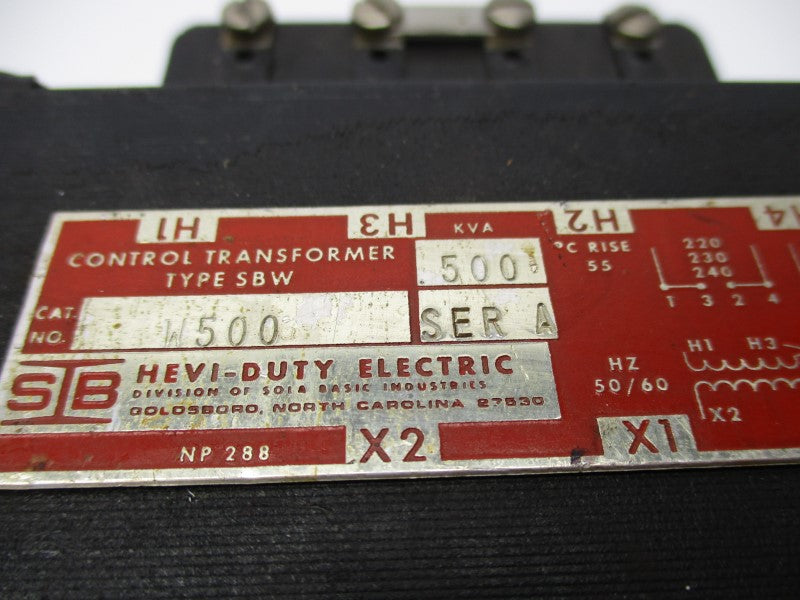 HEVI-DUTY ELECTRIC SBW-W500 NSNP
