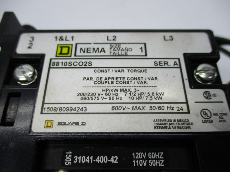 SQUARE D 8810SCO2V02S NSNP