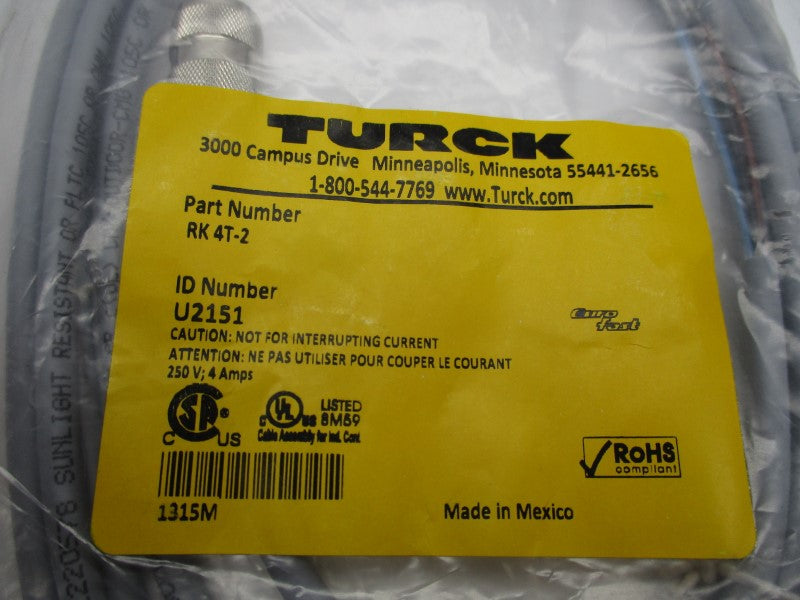 TURCK RK4T-2 U2151 NSMP