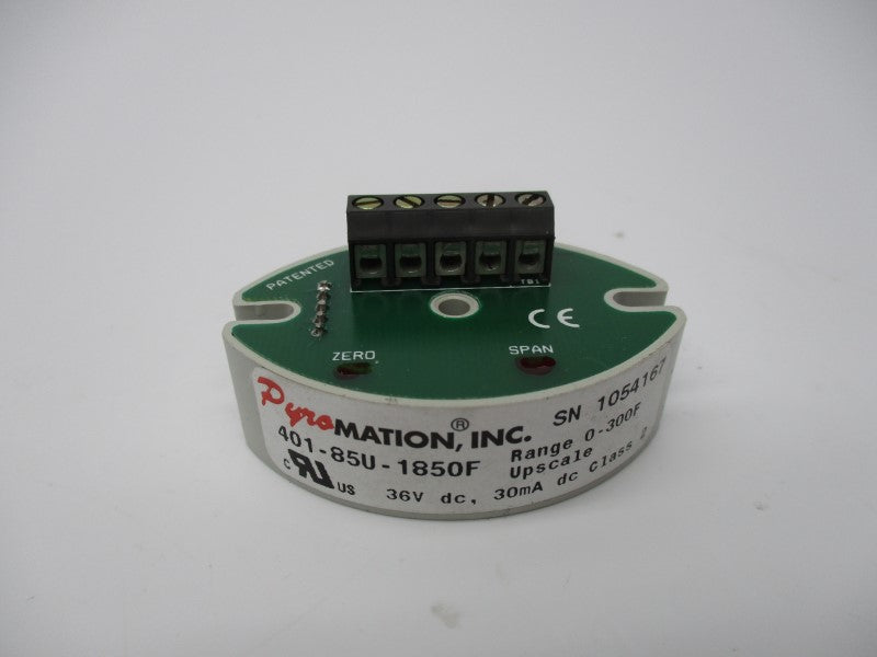 PYROMATION INC. 401-85U-1850F NSNP