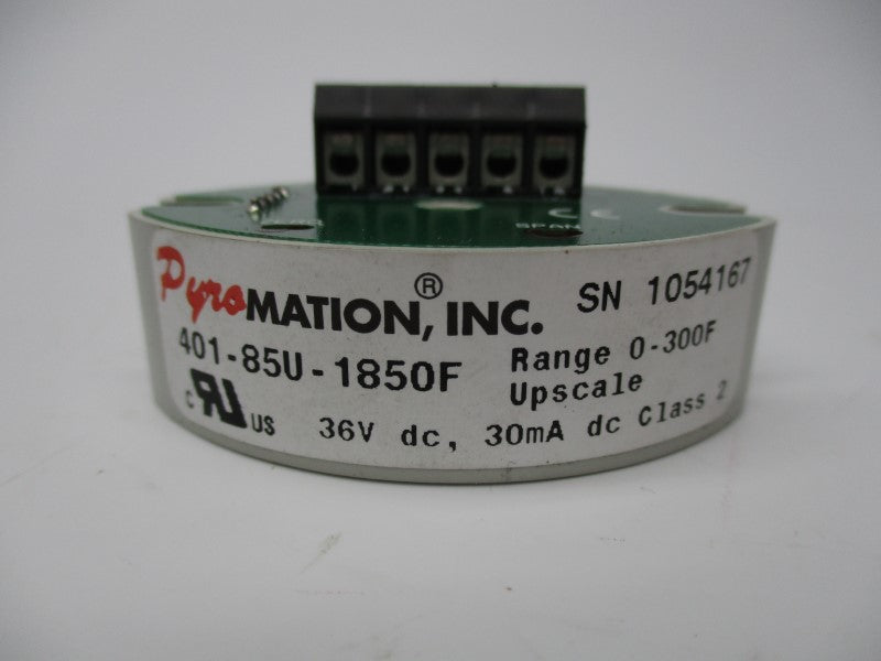 PYROMATION INC. 401-85U-1850F NSNP