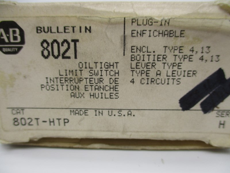 ALLEN BRADLEY 802T-HTP SER. H NSMP