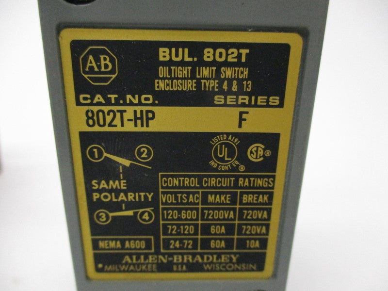 ALLEN BRADLEY 802T-HP SER. F NSMP