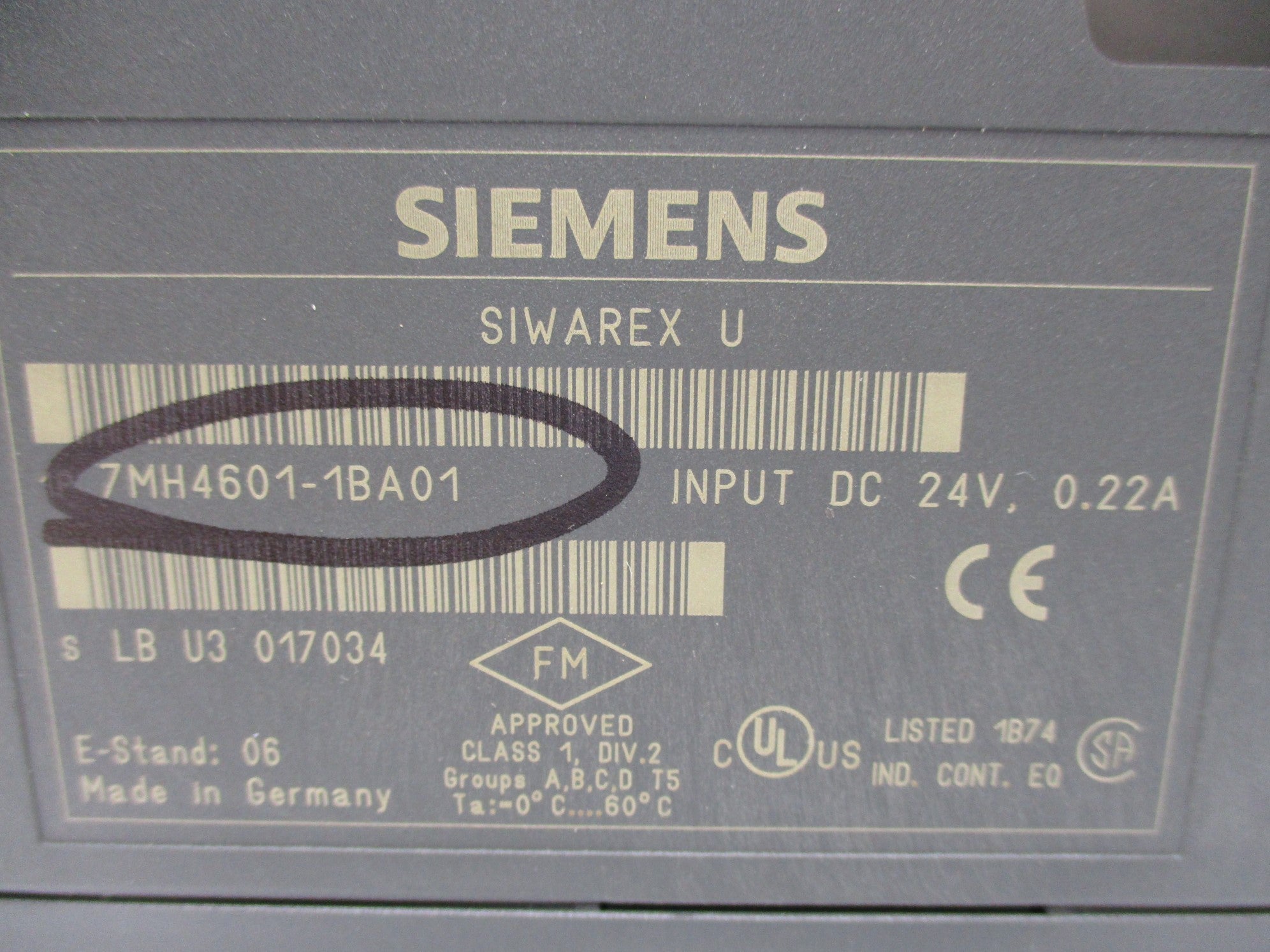 SIEMENS 7MH4601-1BA01 NSNP