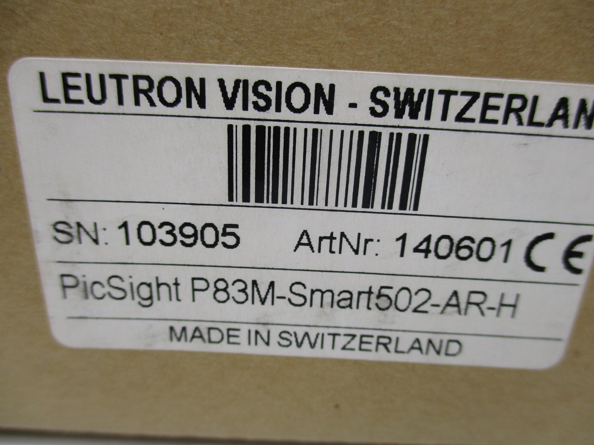 LEUTRON VISION P83M-SMART502-AR-H NSMP