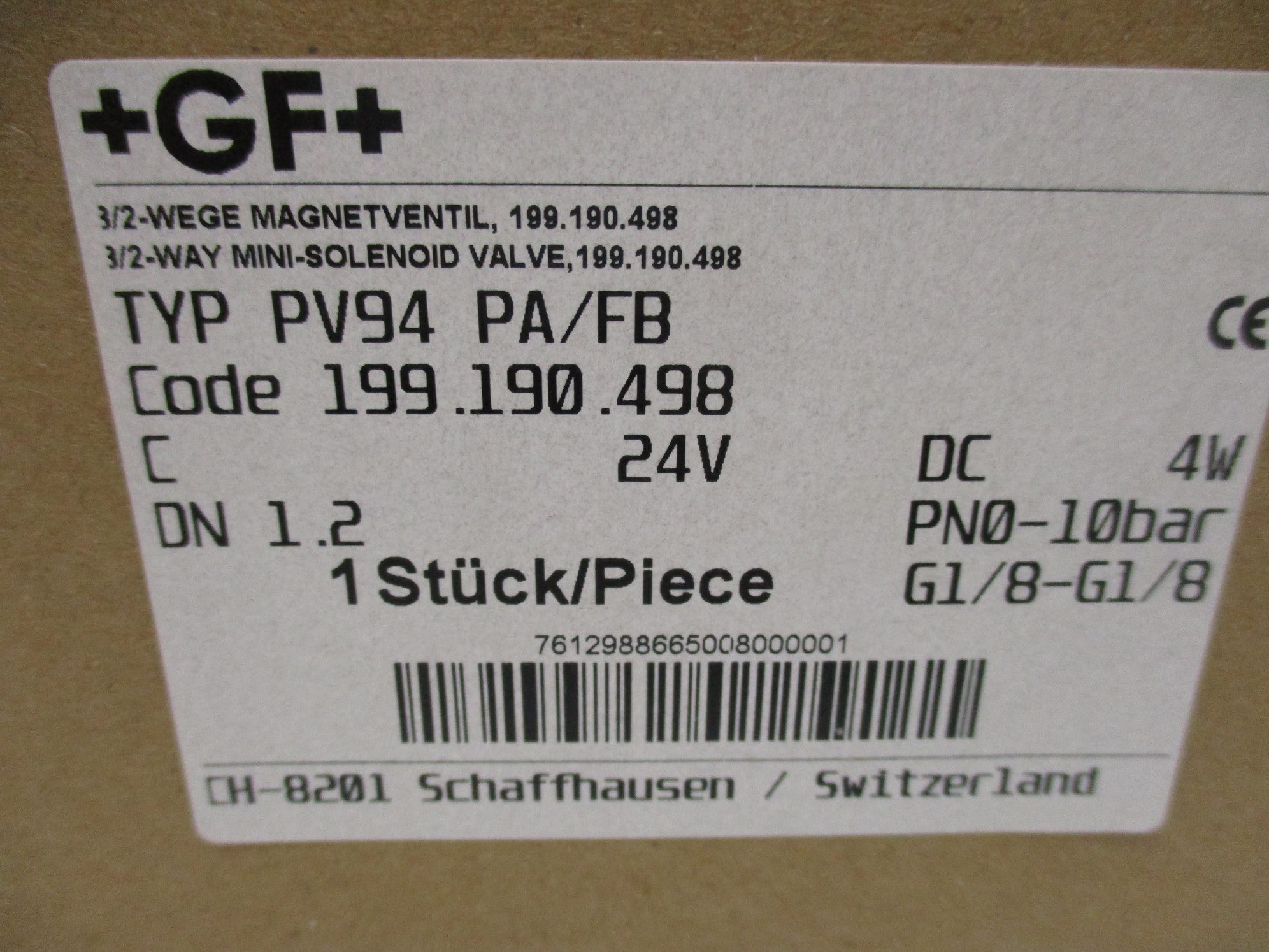 GEORG FISCHER PV94-PA/FB 199.190.498 NSMP