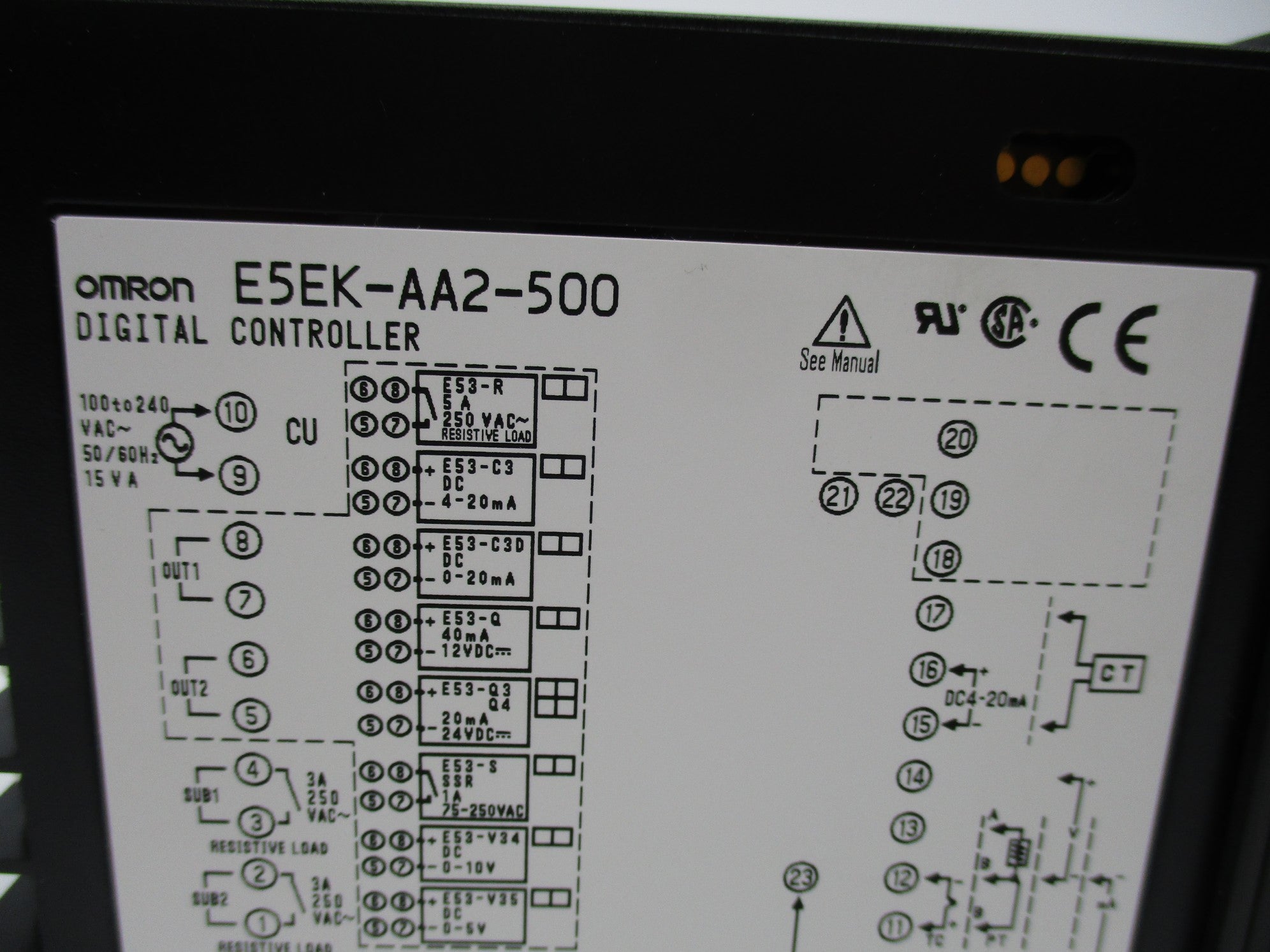 OMRON E5EK-AA2-500 NSNP