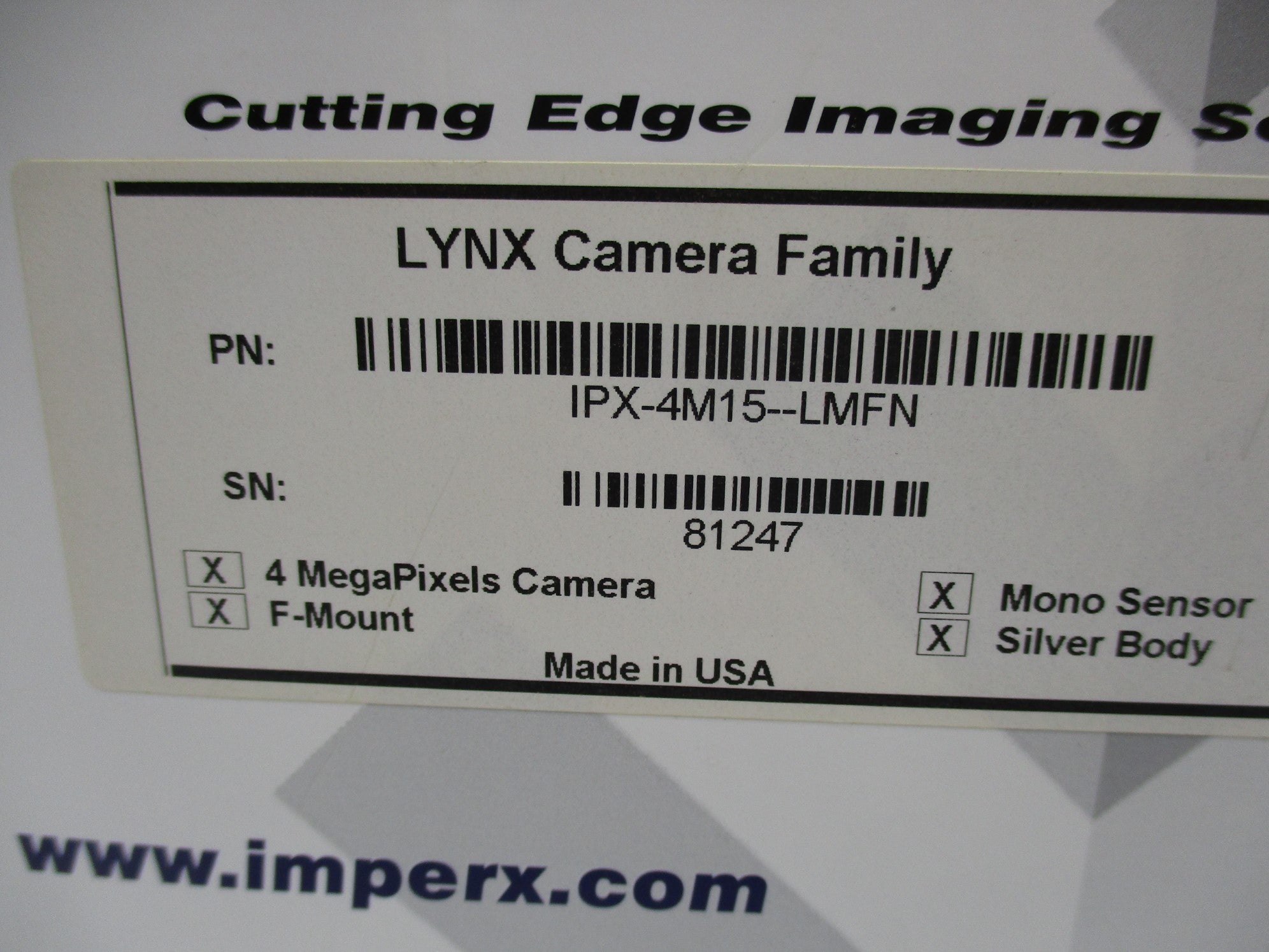 IMPERX IPX-4M15-LMFN NSMP