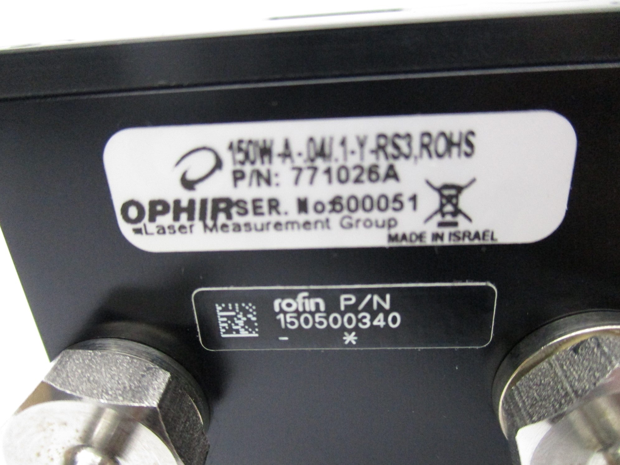 OPHIR 150W-A-.04/.1-Y-RS3 771026A 150500340 NSNP