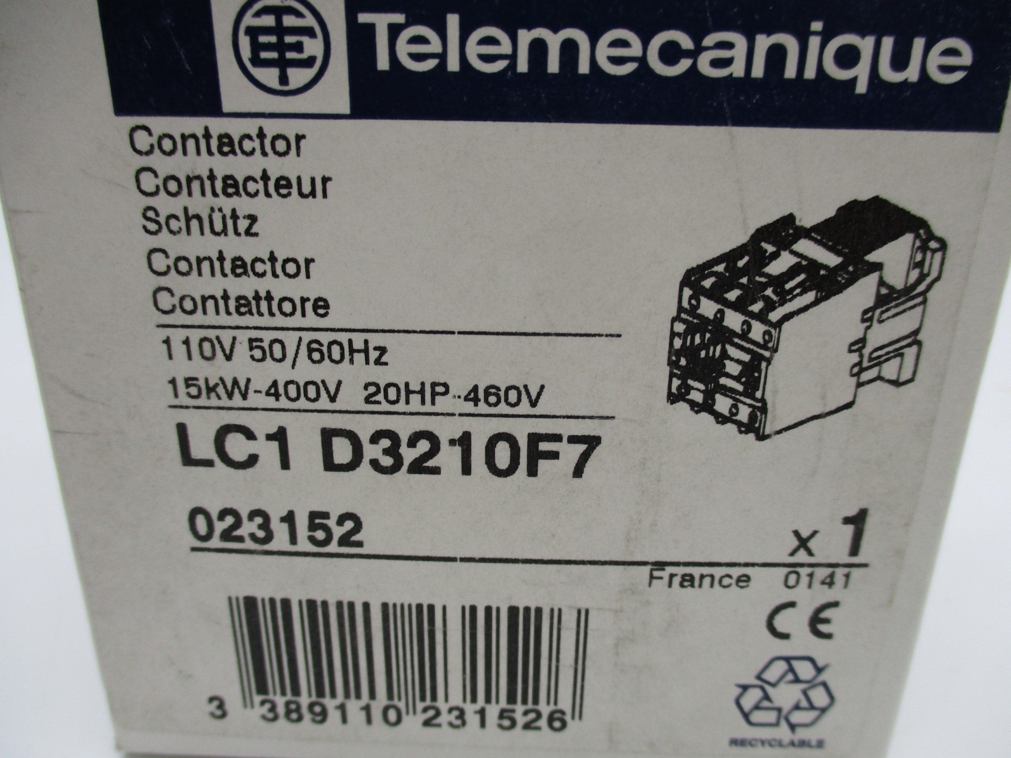 TELEMECANIQUE LC1-D3210F7 110V NSMP