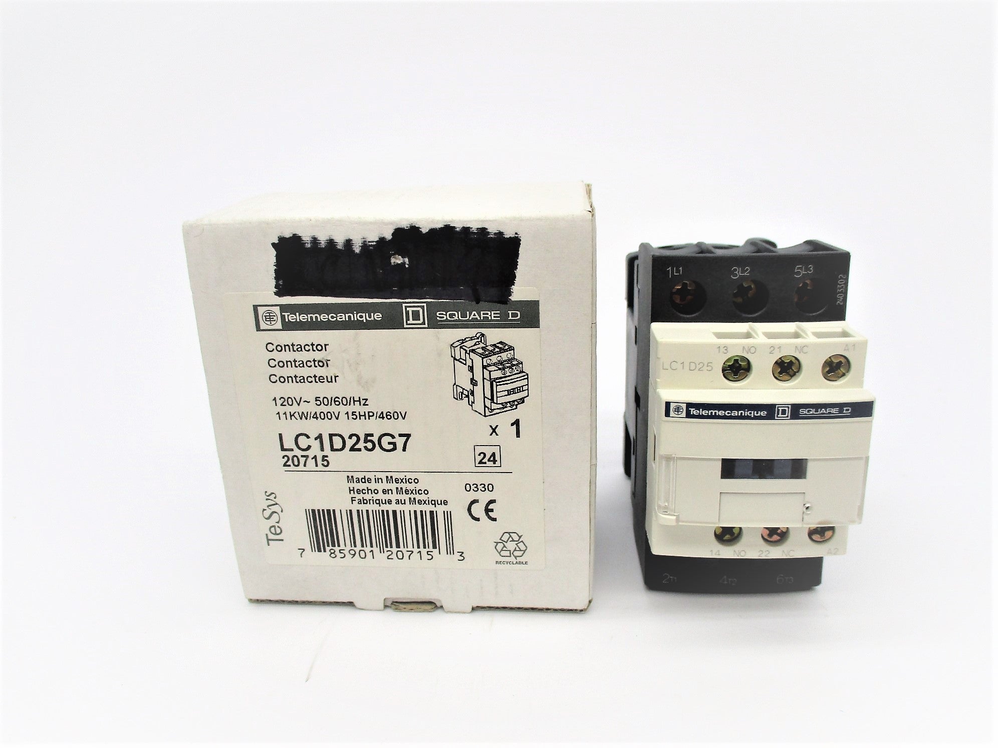 TELEMECANIQUE LC1D25G7 120V NSMP