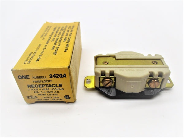 HUBBELL 2420A 250VAC 20A NSMP