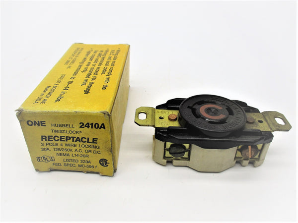 HUBBELL 2410A 125/250VAC 20A NSMP