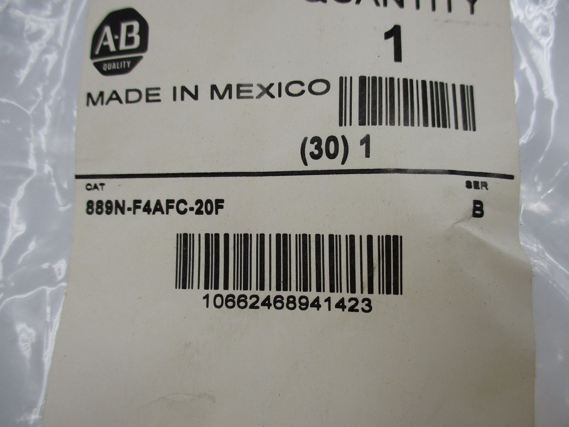ALLEN BRADLEY 889N-F4AFC-20F SER. B NSMP