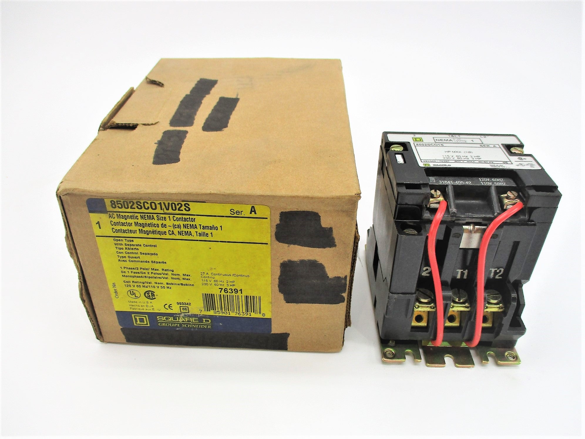 SQUARE D 8502SCO1V02S SER. A 110-120V NSMP