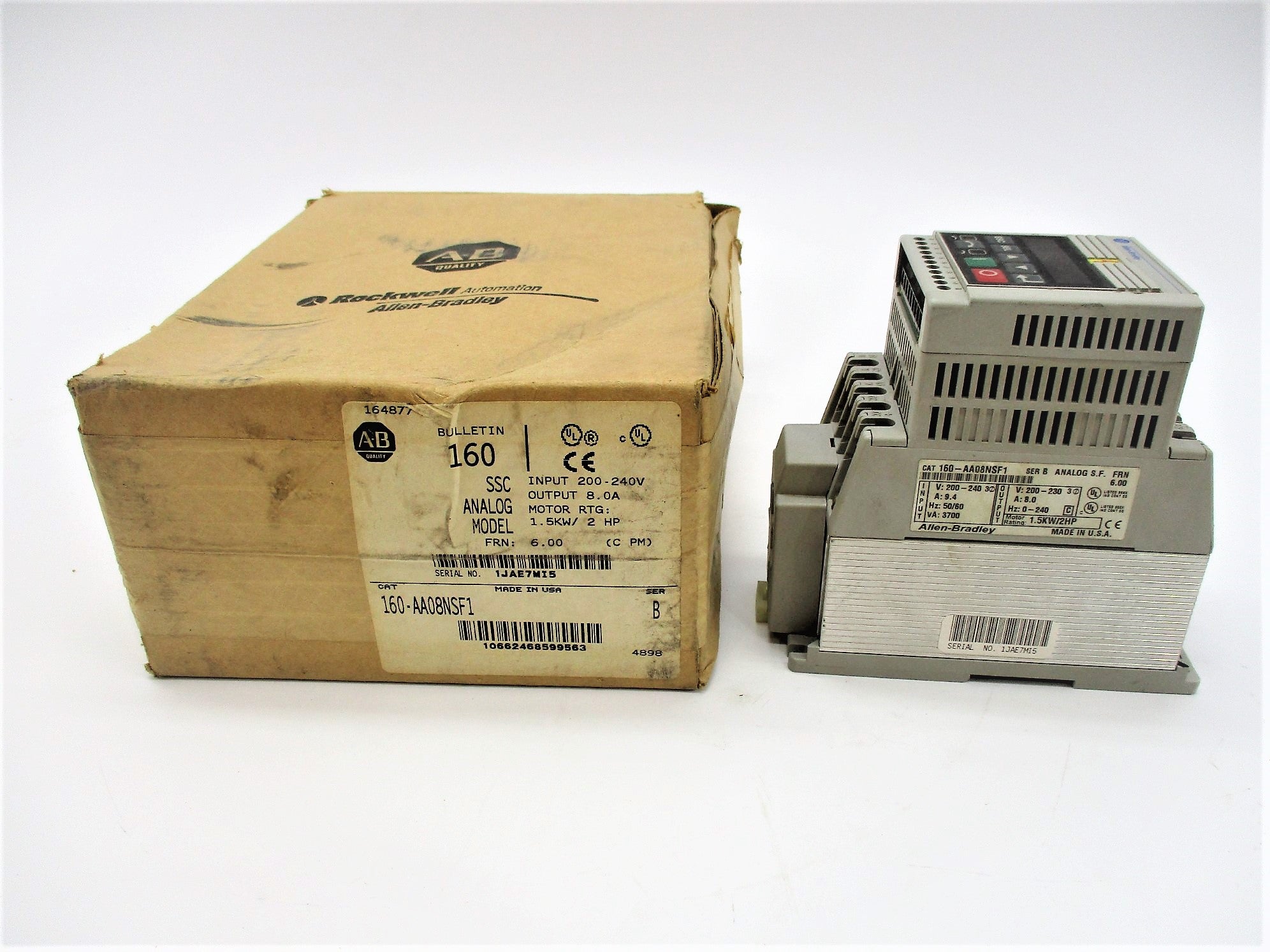 ALLEN BRADLEY 160-AA08NSF1 SER. B NSMP