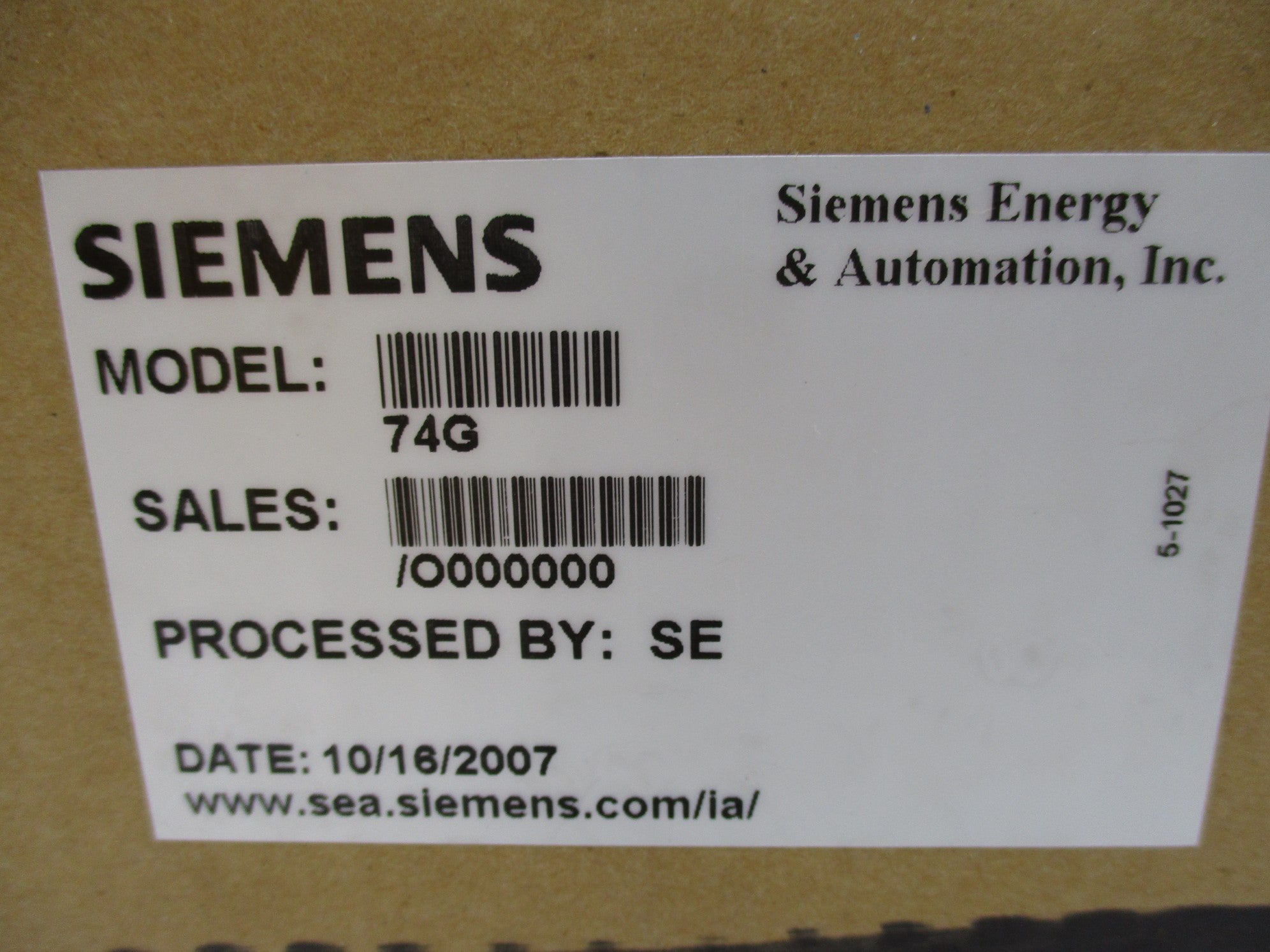 SIEMENS 74G NSMP