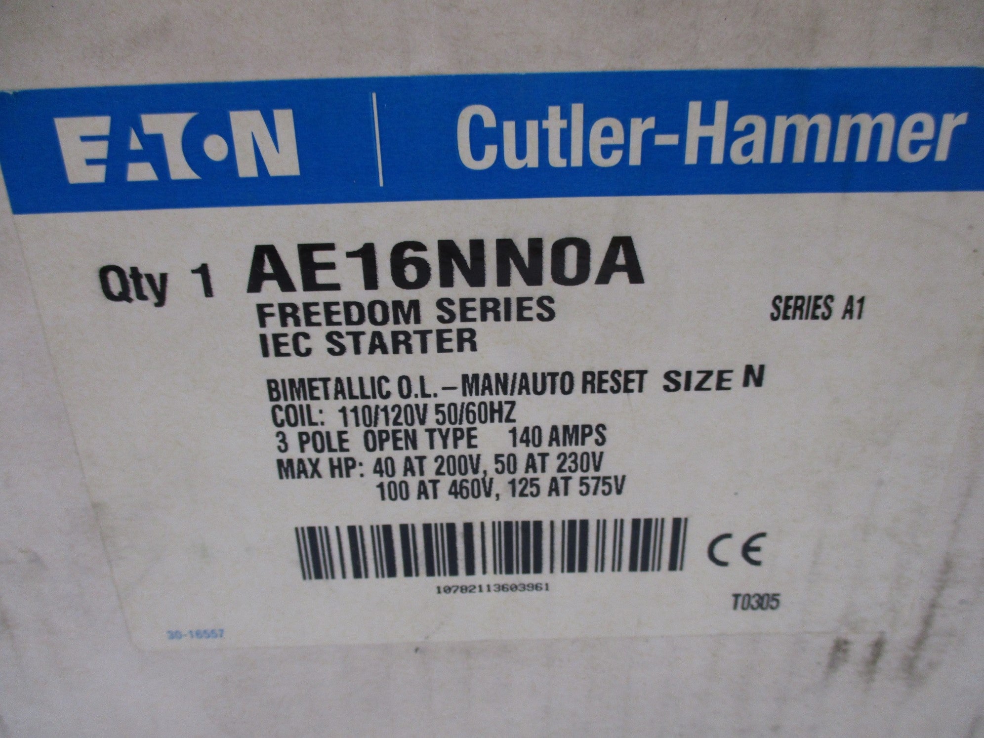 CUTLER HAMMER AE16NN0A SER. A1 NSMP