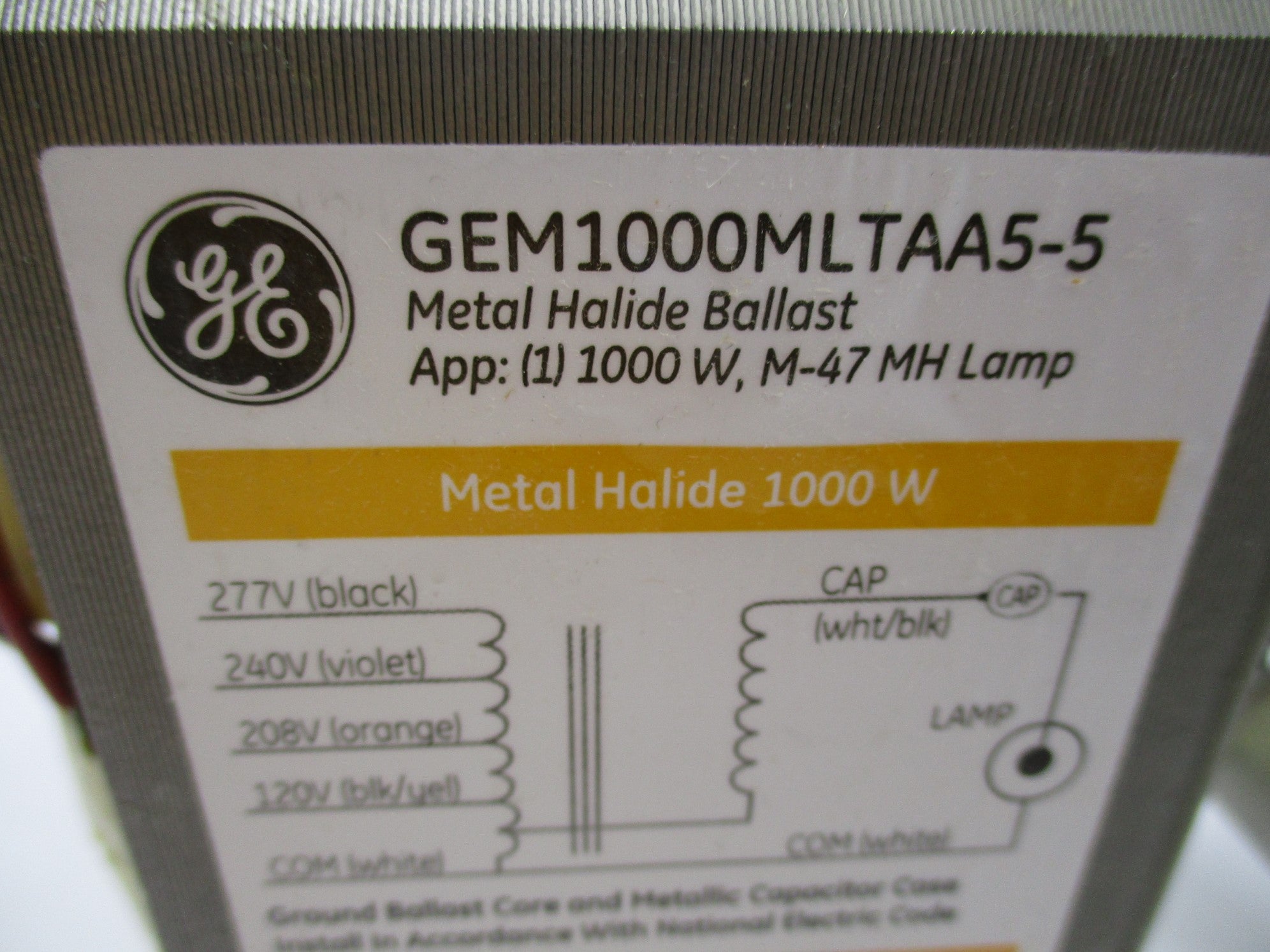 GENERAL ELECTRIC GEM1000MLTAA5-5 UNMP
