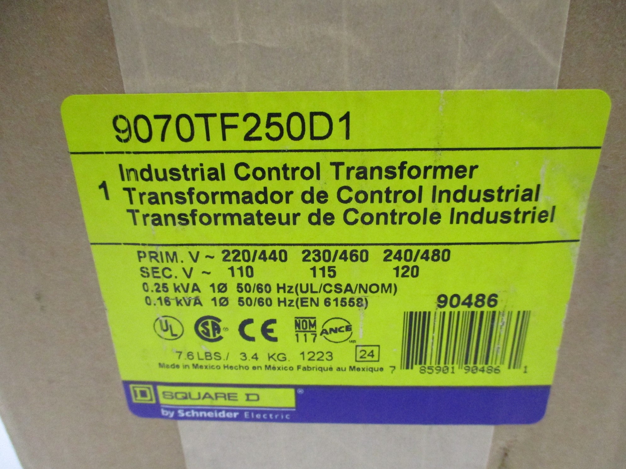 SQUARE D 9070TF250D1 NSMP