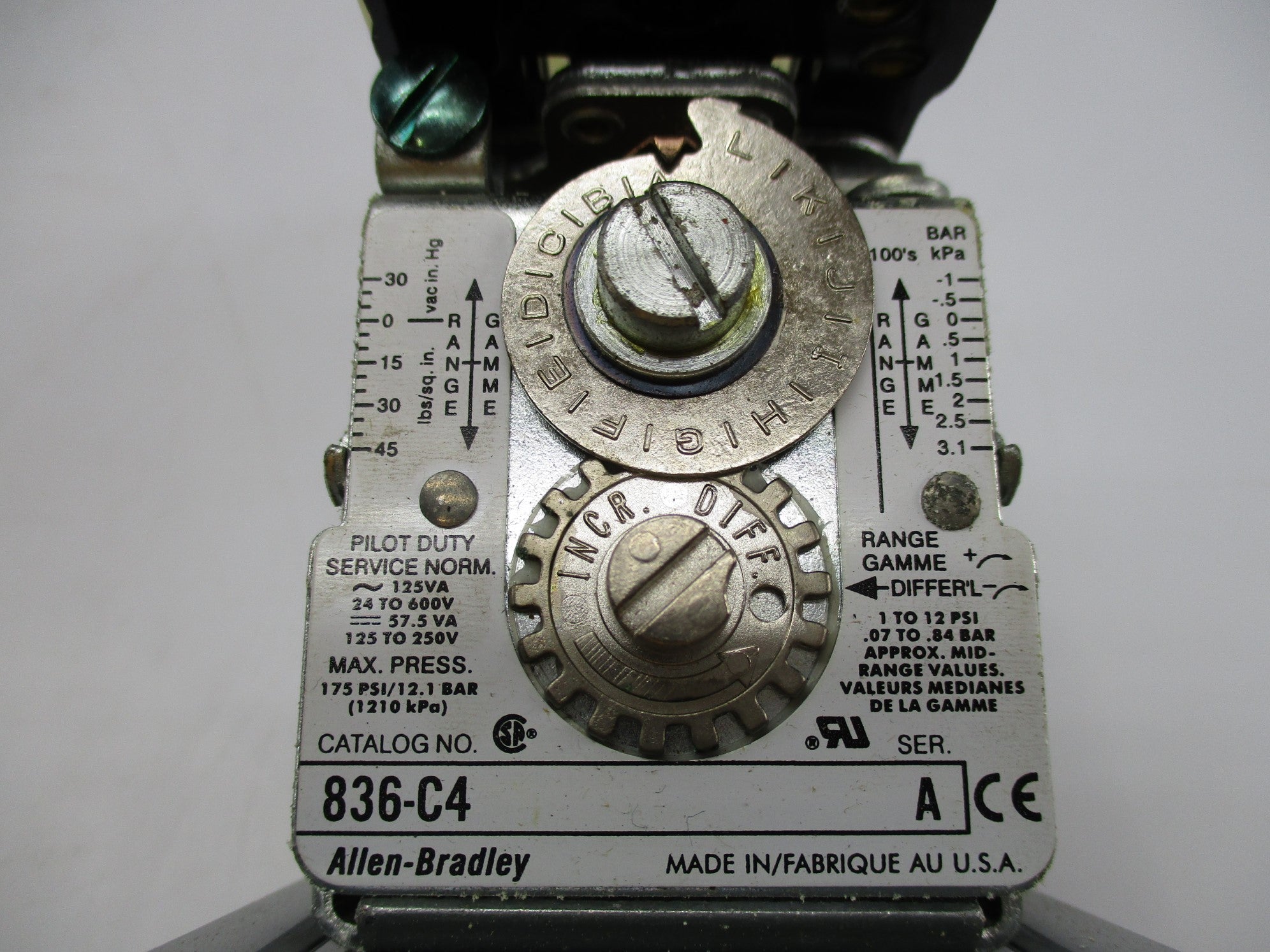 ALLEN BRADLEY 836-C4 SER. A NSMP